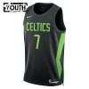 Camiseta Niños NBA Boston Celtics Jaylen Brown 2024-25 Nike City Edition Negro Swingman